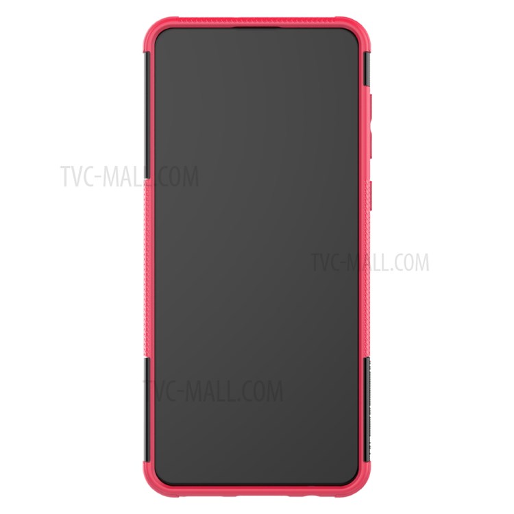 PC + TPU Hybrid Cover with Kickstand for Samsung Galaxy A21 - Rose-4