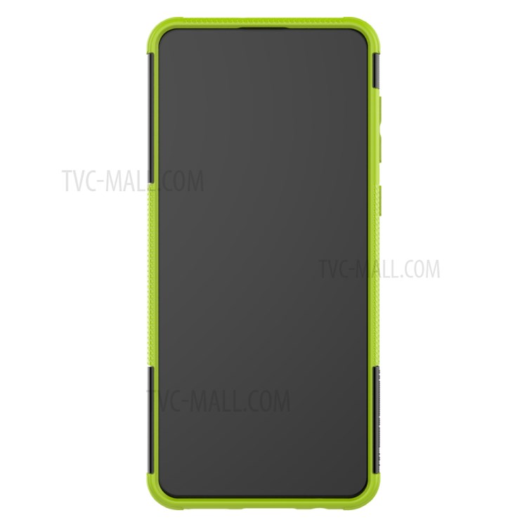 PC + TPU Hybrid Cover with Kickstand for Samsung Galaxy A21 - Green-4