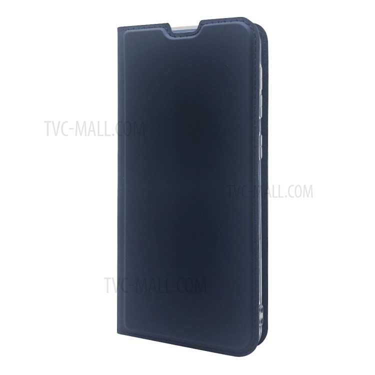 Magnetic Adsorption Stand Leather Card Holder Case for Samsung Galaxy M31 - Blue-2