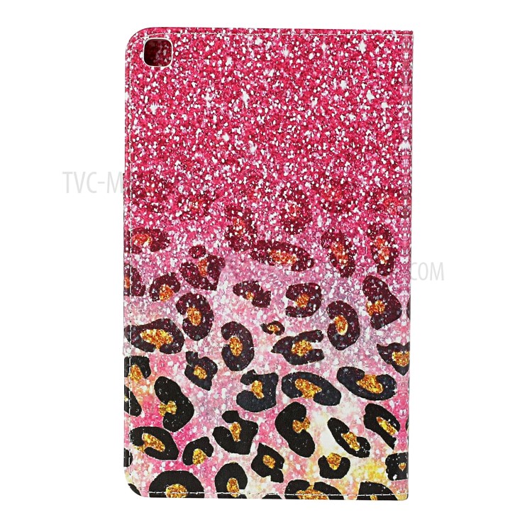 Estuche De Soporte De Cuero Inteligente De Impresión De Patrones Con Ranuras Para Tarjetas Para Samsung Galaxy Tab A 8.0 (2019) T290 T295 - Leopardo-3