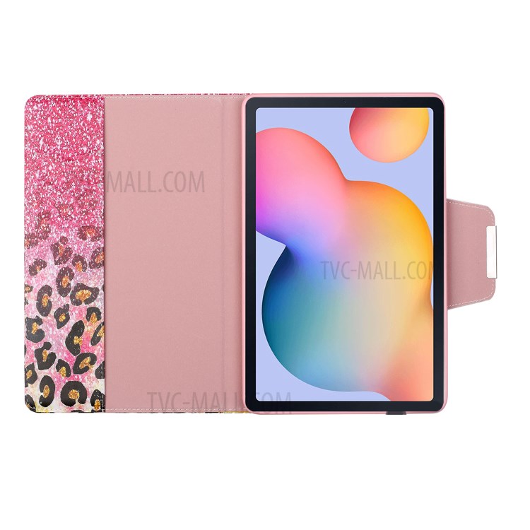 Pattern Printing Smart Leather Wallet Case for Samsung Galaxy Tab A 8.0 (2018) T387 - Leopard-6