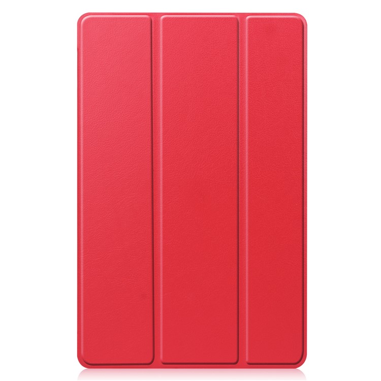 Tri-fold Leather Stand Case Wake / Sleep Smart Cover for Samsung Galaxy Tab A7 10.4 (2020) / (2022) T500   - Red-9