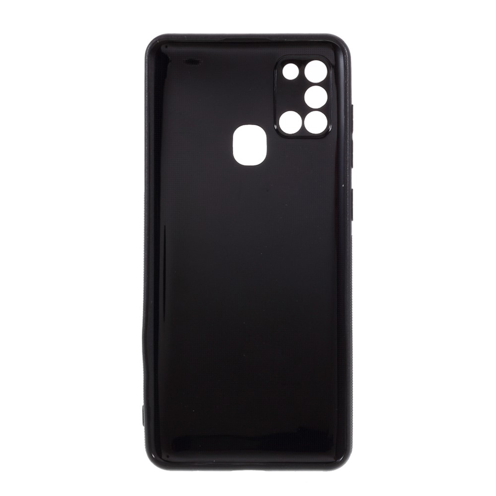 Carbon Fiber Skin TPU Cell Phone Cover for Samsung Galaxy A21s-3