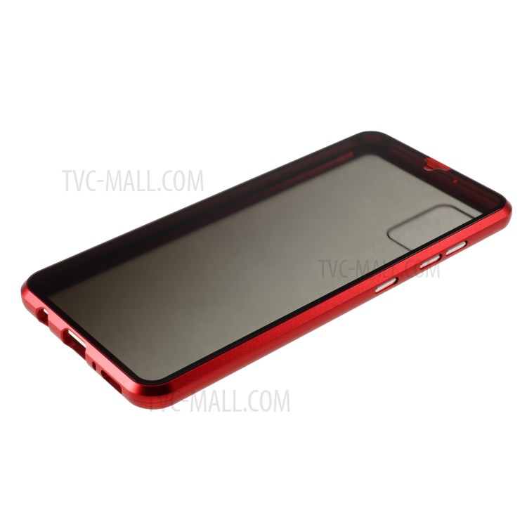 Anti-peep Metal Frame + Tempered Glass All-around Protection Cover for Samsung Galaxy A41 (Global Version) - Red-8