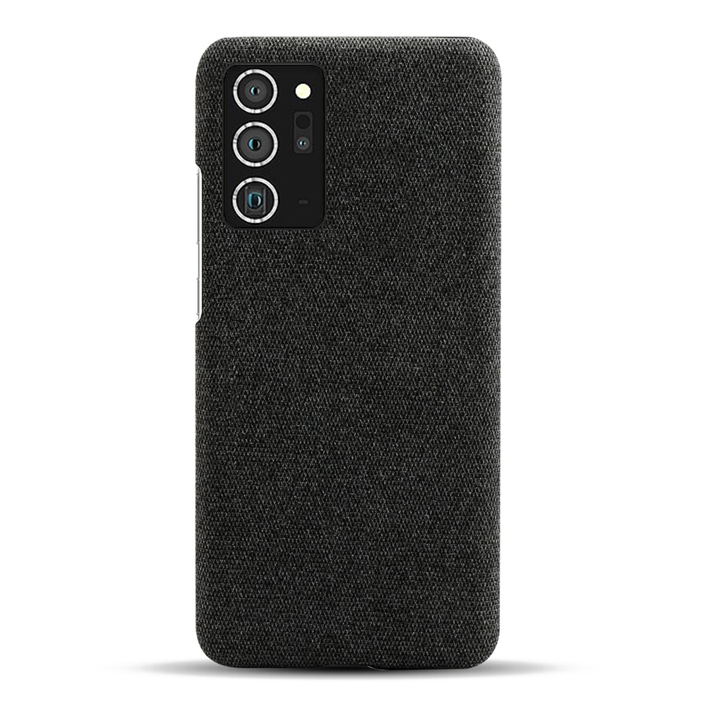 KSQ Cloth + PC Protective Cover for Samsung Galaxy Note20 Ultra/Note20 Ultra 5G- Black-3