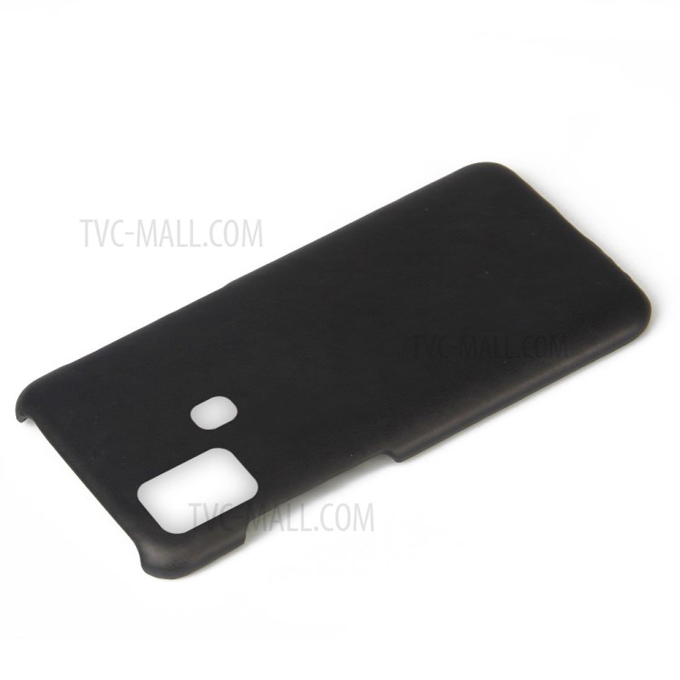 KSQ Crazy Horse PU Leather Coated PC Case for Samsung Galaxy A21s - Black-2