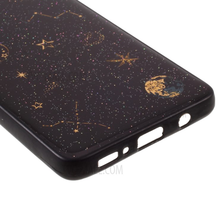 Starry Sky Glitter Powder TPU Shell for Samsung Galaxy A71 SM-A715 - Black-6