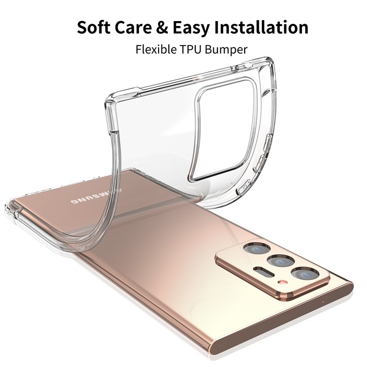 LEEU DESIGN Air Cushion Shockproof TPU Case with Voice Conversion Jack for Samsung Galaxy Note20 Ultra/Note20 Ultra 5G-5