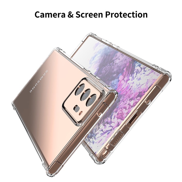 LEEU DESIGN Air Cushion Shockproof TPU Case with Voice Conversion Jack for Samsung Galaxy Note20 Ultra/Note20 Ultra 5G-6