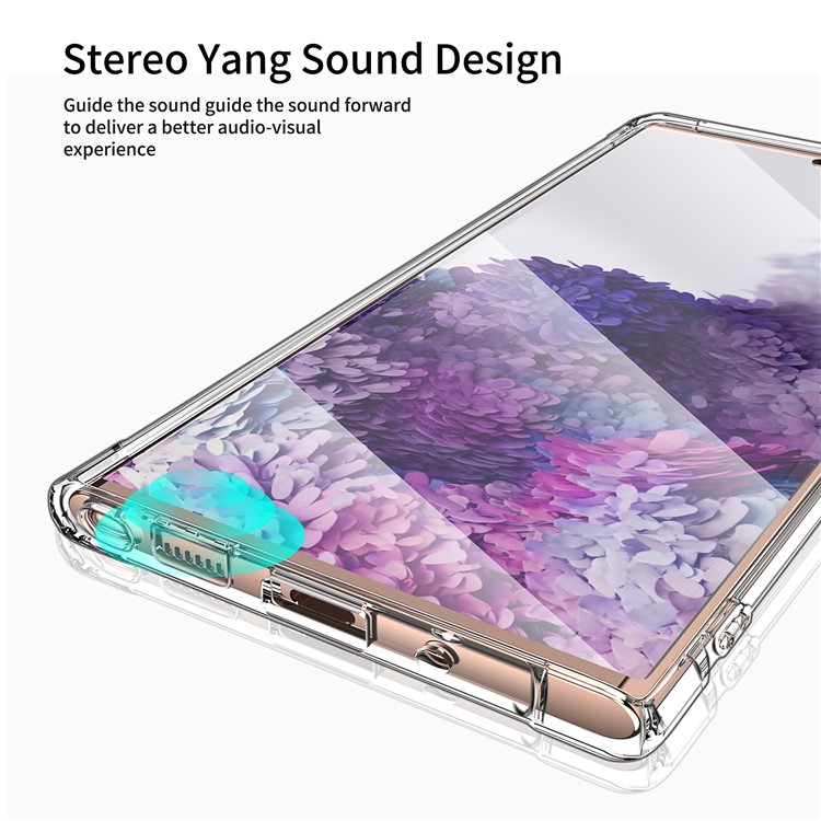 LEEU DESIGN Air Cushion Shockproof TPU Case with Voice Conversion Jack for Samsung Galaxy Note20 Ultra/Note20 Ultra 5G-8