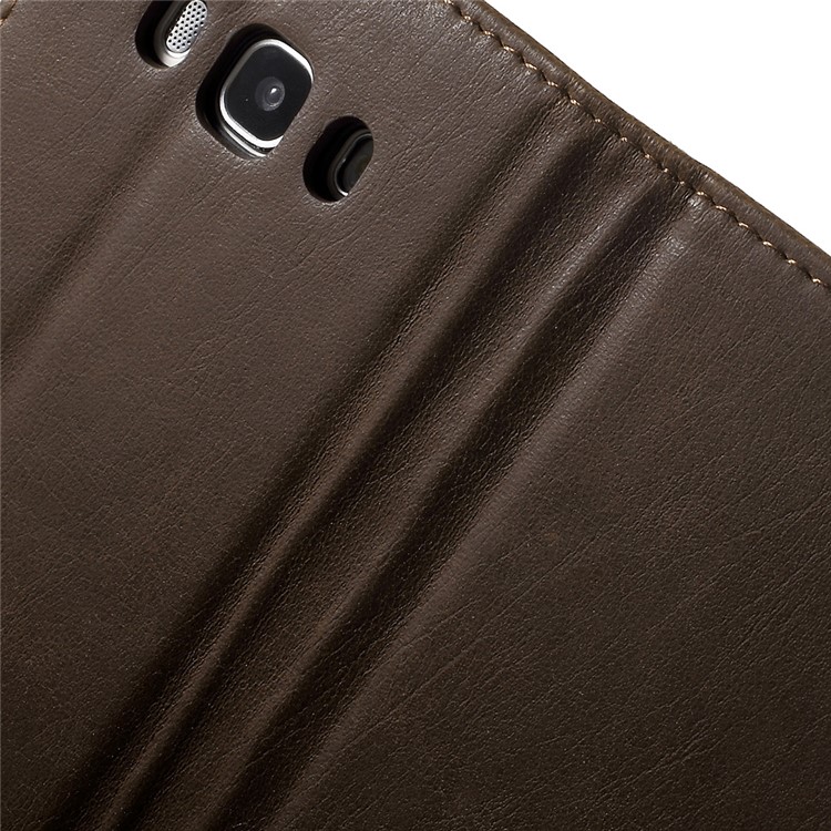 Crazy Horse Wallet Leather Phone Case para Samsung Galaxy J5 (2016) - café-7