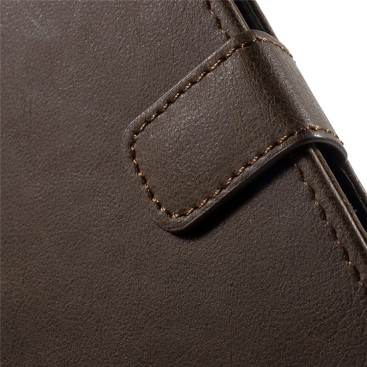 Crazy Horse Wallet Leather Phone Case para Samsung Galaxy J5 (2016) - café-8