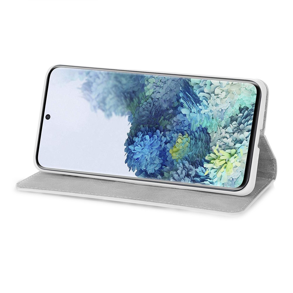 Portefeuille Épissage Poudre Pailleté Couverture En Cuir De Support Pour Samsung Galaxy S20 - Noir-4