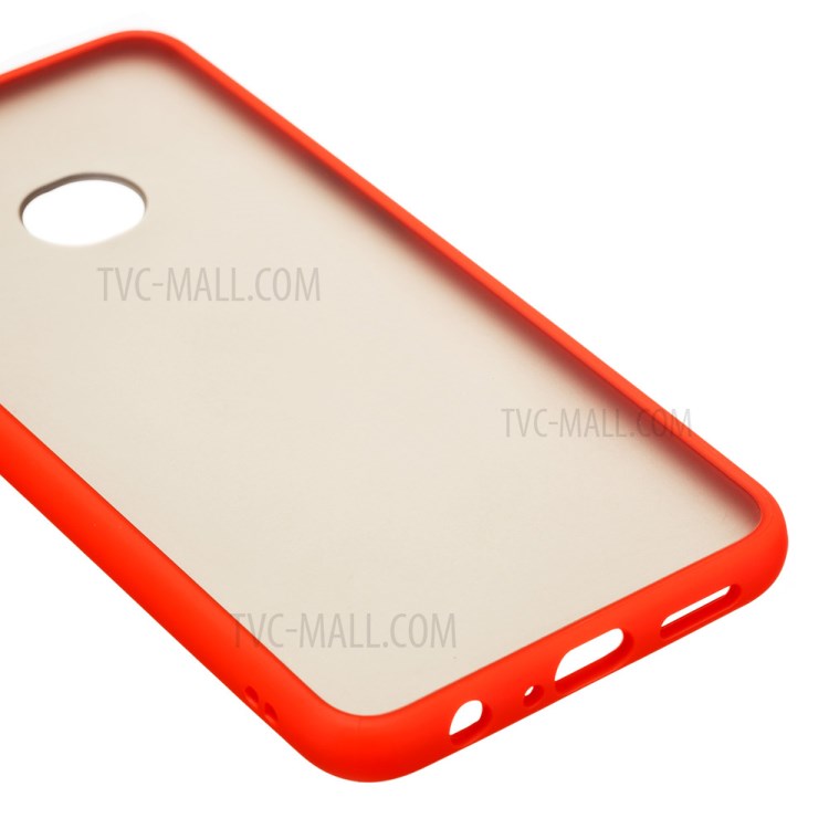 Frosted Skin Drop-resistant PC + TPU Hybrid Shell for Samsung Galaxy A10s - Red-6