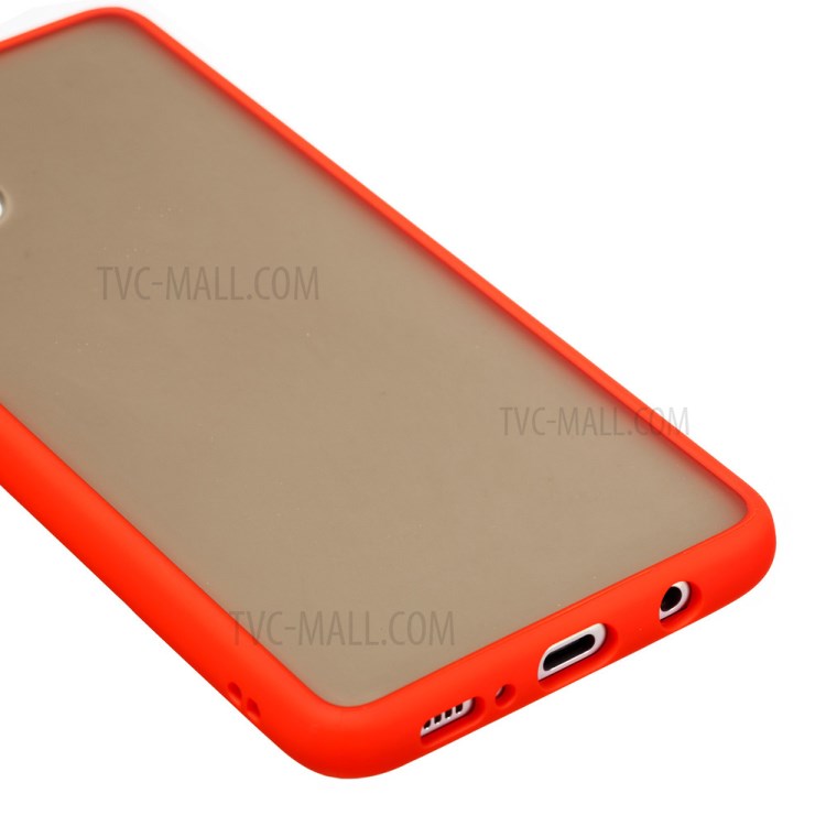 Matte Skin Drop-resistant PC + TPU Unique Cover for Samsung Galaxy A71 SM-A715 - Red-6