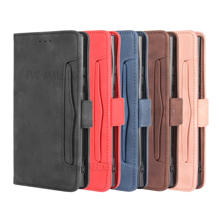 Multiple Card Slots Wallet Leather Phone Cover for Samsung Galaxy Note 20 - Black-14