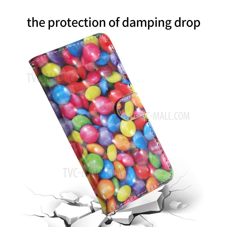 Light Spot Decor Patterned Magnetic Leather Stand Case for Samsung Galaxy A51 4G - Balloon-7