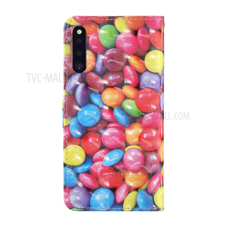 Light Spot Decor Patterned Phone Cover Leather Stand Case for Samsung Galaxy A41 (Global Version) - Colorful Beans-2