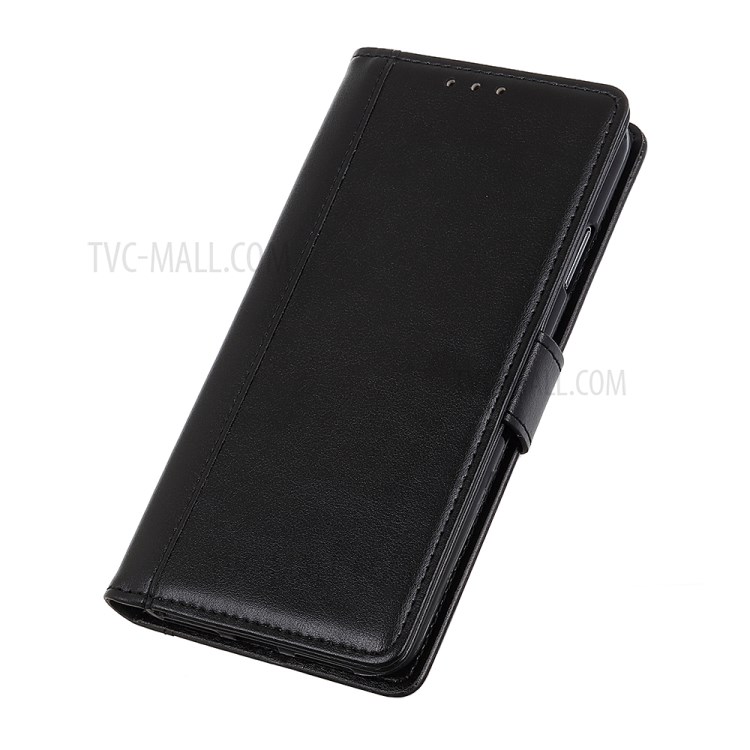 Leather Stand Cell Phone Case with Card Slots for Samsung Galaxy A21s - Black-9