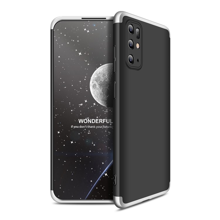 GKK Detachable 3-Piece Matte Hard PC Cover for Samsung Galaxy S20 Plus - Silver / Black-4