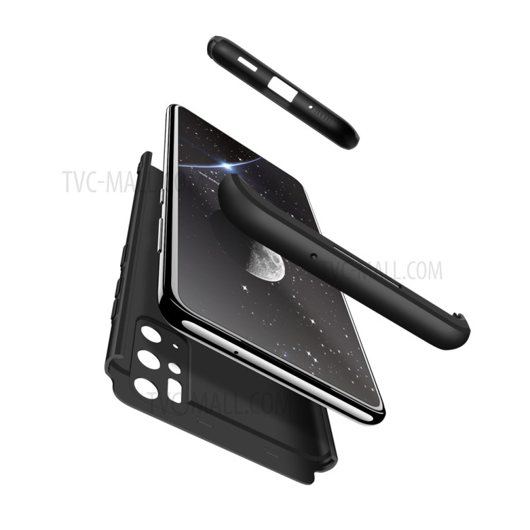 Cubierta de PC Dura Mate de 3 Piezas de 3 Piezas GKK Para Samsung Galaxy S20 Plus - Negro