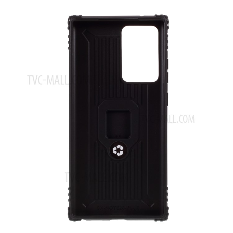 Finger Ring Kickstand TPU Protective Shell for Samsung Galaxy Note20/Note20 5G - Black-3