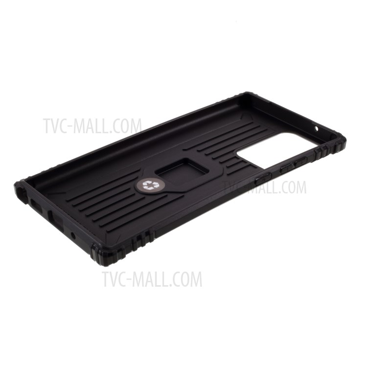 Finger Ring Kickstand TPU Protective Shell for Samsung Galaxy Note20/Note20 5G - Black-7
