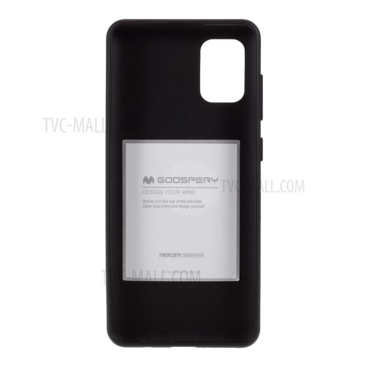 MERCURY GOOSPERY Soft Feeling Series Matte TPU Cover Shell for Samsung Galaxy A31 - Black-3