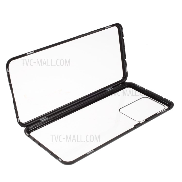 Tempered Glass Magnetic Adsorption Cover for Samsung Galaxy S20 Ultra - Black-1