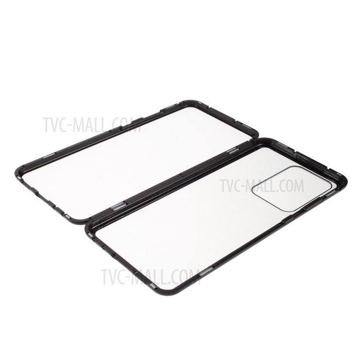 Tempered Glass Magnetic Adsorption Cover for Samsung Galaxy S20 Ultra - Black-2