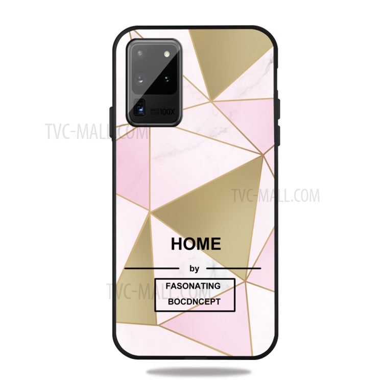 Stylish Marble Pattern Printing Matte Black TPU Shell for Samsung Galaxy Note20/Note20 5G - Style A-1