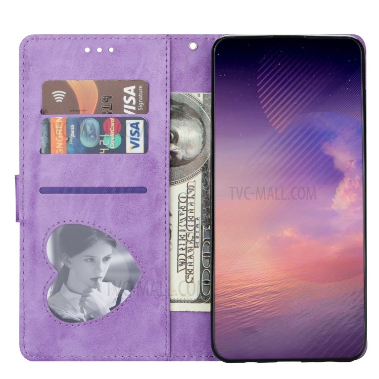 Flash Powder Style Leather Cover with Strap for Samsung Galaxy Note 20 Plus/Note 20 Pro - Purple-4