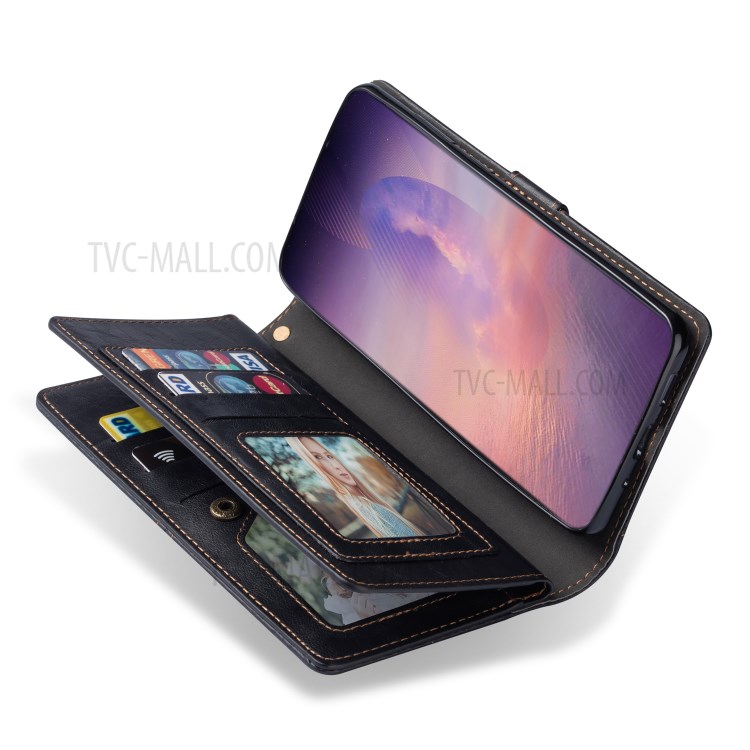 Retro Leather Wallet Cover with Strap for Samsung Galaxy Note20 Ultra/Note20 Ultra 5G - Black-7