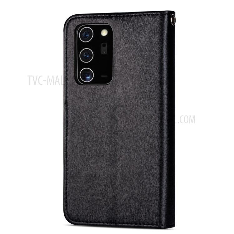 Leather Wallet Stand Phone Case with 9 Card Slots for Samsung Galaxy Note 20 Ultra / Note 20 Ultra 5G - Black-5