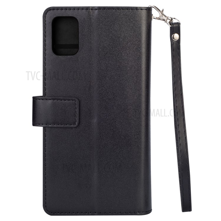 Multi-function Leather Wallet Stand Cover Case for Samsung Galaxy A71 5G SM-A716 - Black-4