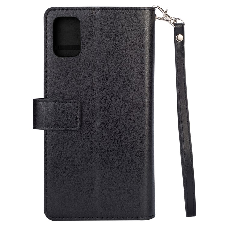 Multi-function Leather Wallet Stand Cover Case for Samsung Galaxy A51 5G SM-A516 - Black-4