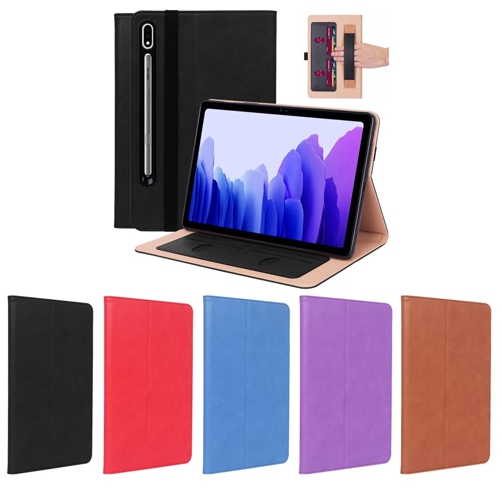 Business Style Leather Tablet Cover for Samsung Galaxy Tab S7 T870 11 inch - Black-20