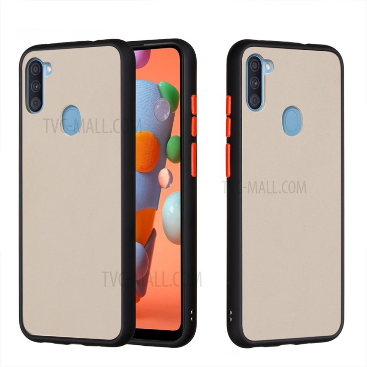 Drop-resistant PC + TPU Phone Cover for Samsung Galaxy A11 (EU Version)/M11 - Black-1