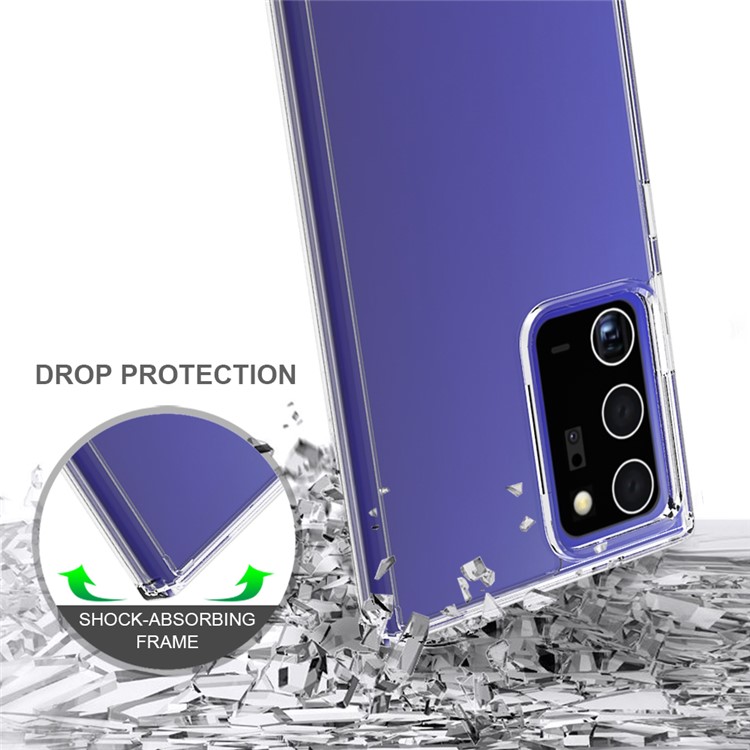 Effacer la Coque en Acrylique + TPU Anti-rayures Pour Samsung Galaxy Note20 Ultra / Note20 Ultra 5G