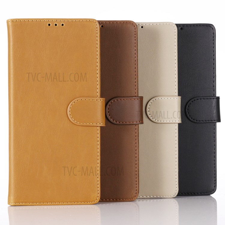 Crazy Horse Leather Wallet Case for Samsung Galaxy Note 20/Note 20 5G - Brown-10