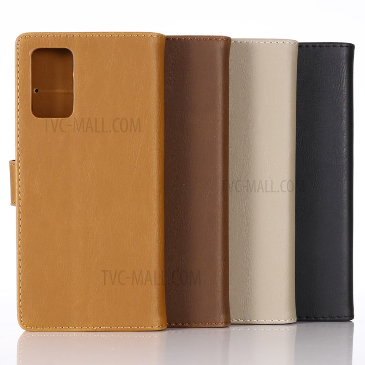 Crazy Horse Leather Wallet Case for Samsung Galaxy Note 20/Note 20 5G - Brown-11