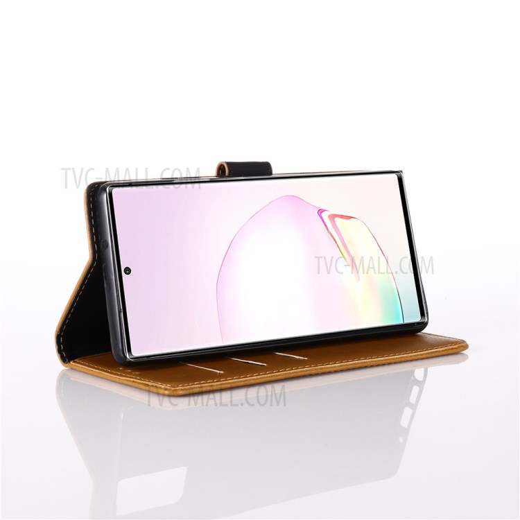 Crazy Horse Leather Wallet Case for Samsung Galaxy Note 20/Note 20 5G - Brown-9