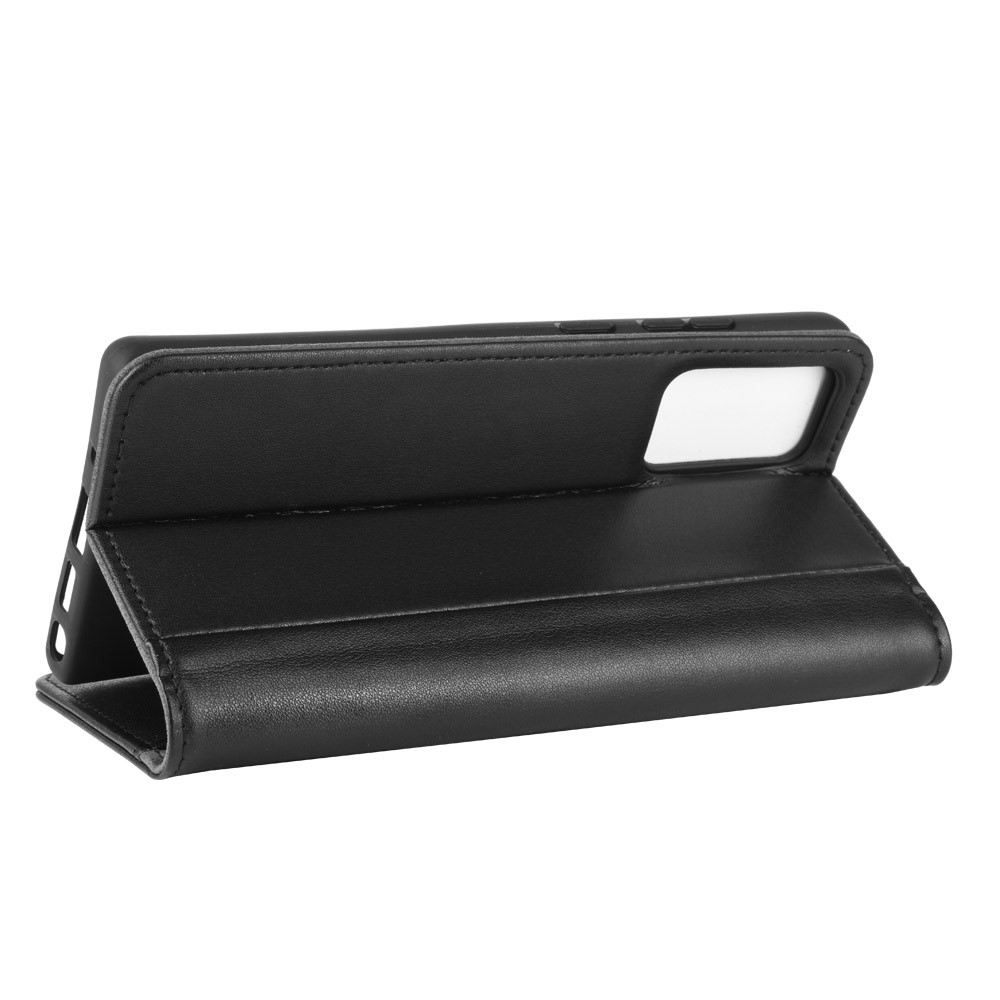 Split Leather Case with Wallet Stand for Samsung Galaxy Note 20 - Black-7