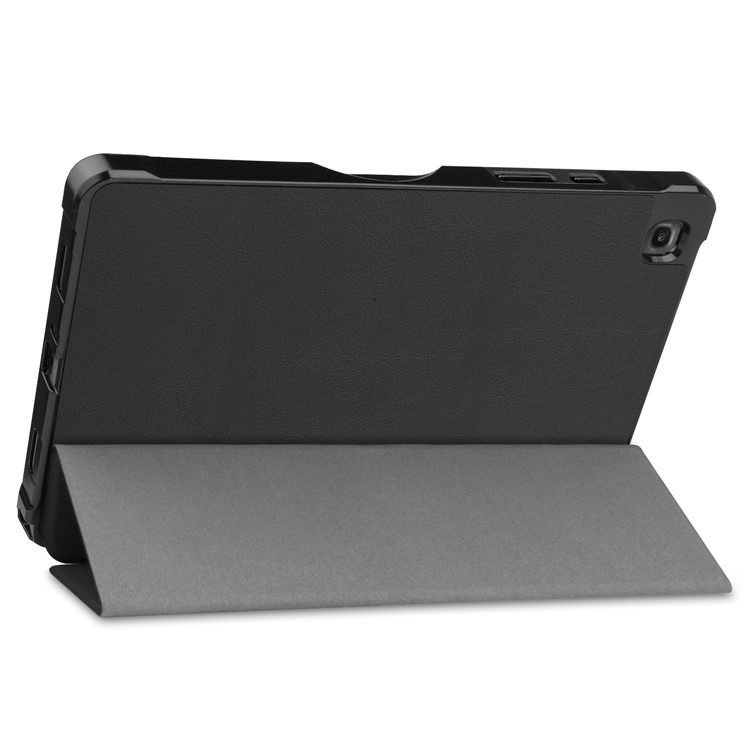 Tri-fold Leather Stand Case for Samsung Galaxy Tab A7 (2020) T500 - Black-6