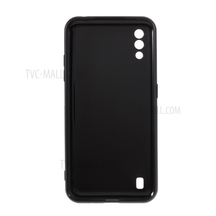 Carbon Fiber TPU Case Protective Shell for Samsung Galaxy M01 - Black-3