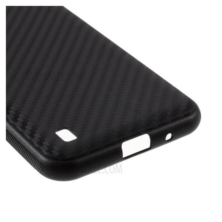 Carbon Fiber TPU Case Protective Shell for Samsung Galaxy M01 - Black-6