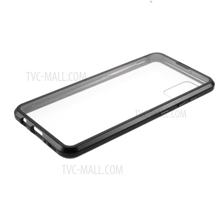 Magnetic Adsorption Tempered Glass + Metal Cover for Samsung Galaxy A41 (Global Version) - Black-7