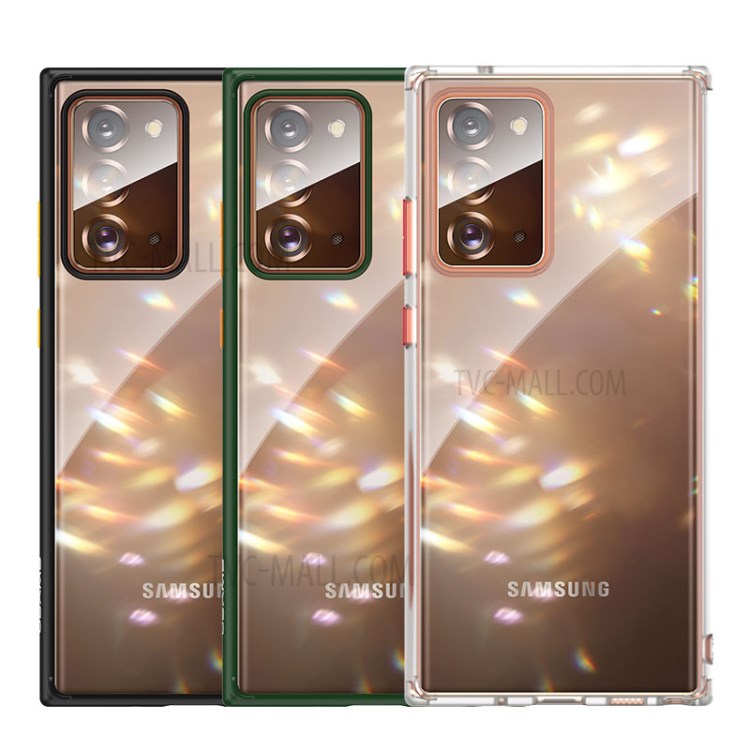 USAMS Crystal Clear PC + TPU Hybrid Phone Cover for Samsung Galaxy Note 20/Note 20 5G - Black-3