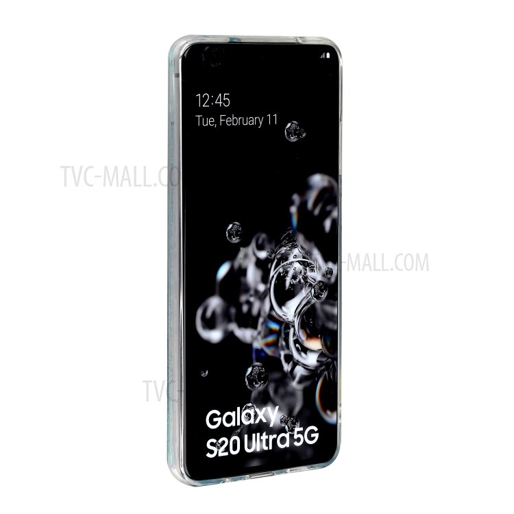 Pattern Printing Glitter Powder Quicksand TPU Phone Case for Samsung Galaxy S20 Ultra - Dog-8