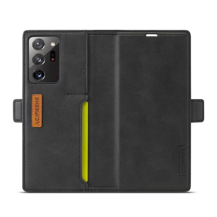 LC.IMEEKE Retro Style LC-001 Series Leather Card Holder Case for Samsung Galaxy Note20 Ultra/Note20 Ultra 5G - Black-5